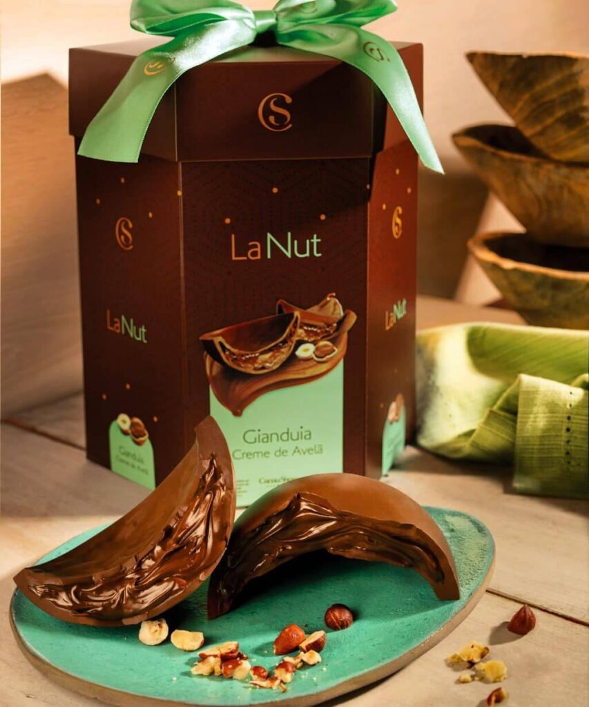 Caixa de creme de avelã Gianduia da LaNut