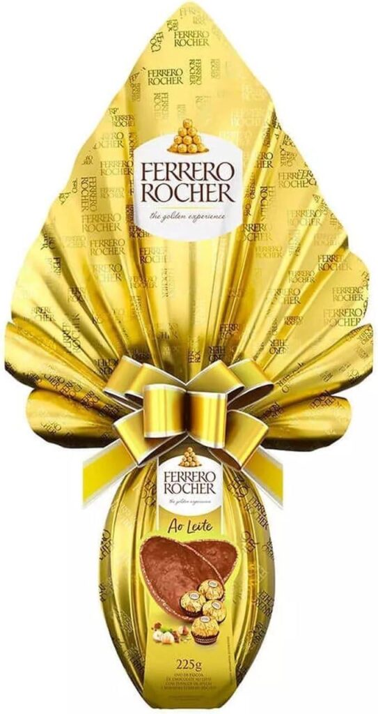 Caixas e bombons Ferrero Rocher ao leite e dark