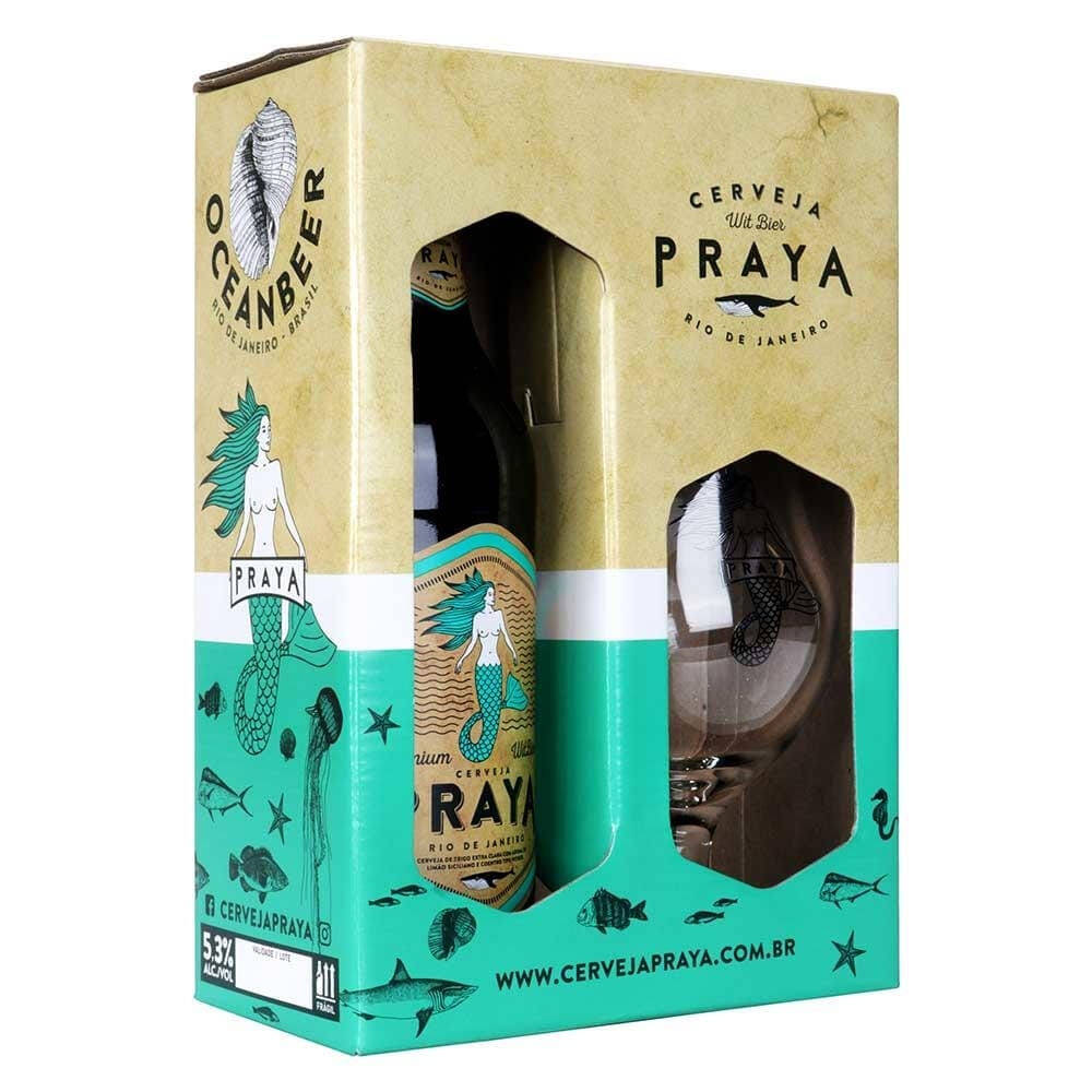 104896674 1SZ Caixa de cerveja Praya com copo, tema marinho.