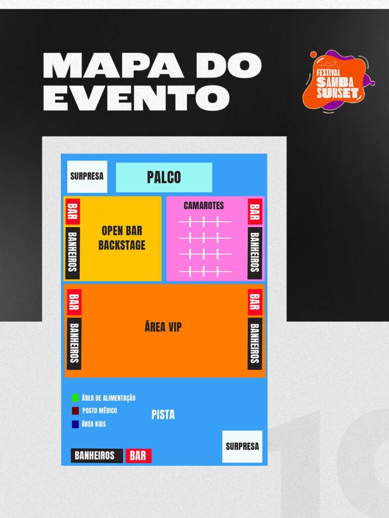 Mapa do evento Festival Samba Sunset