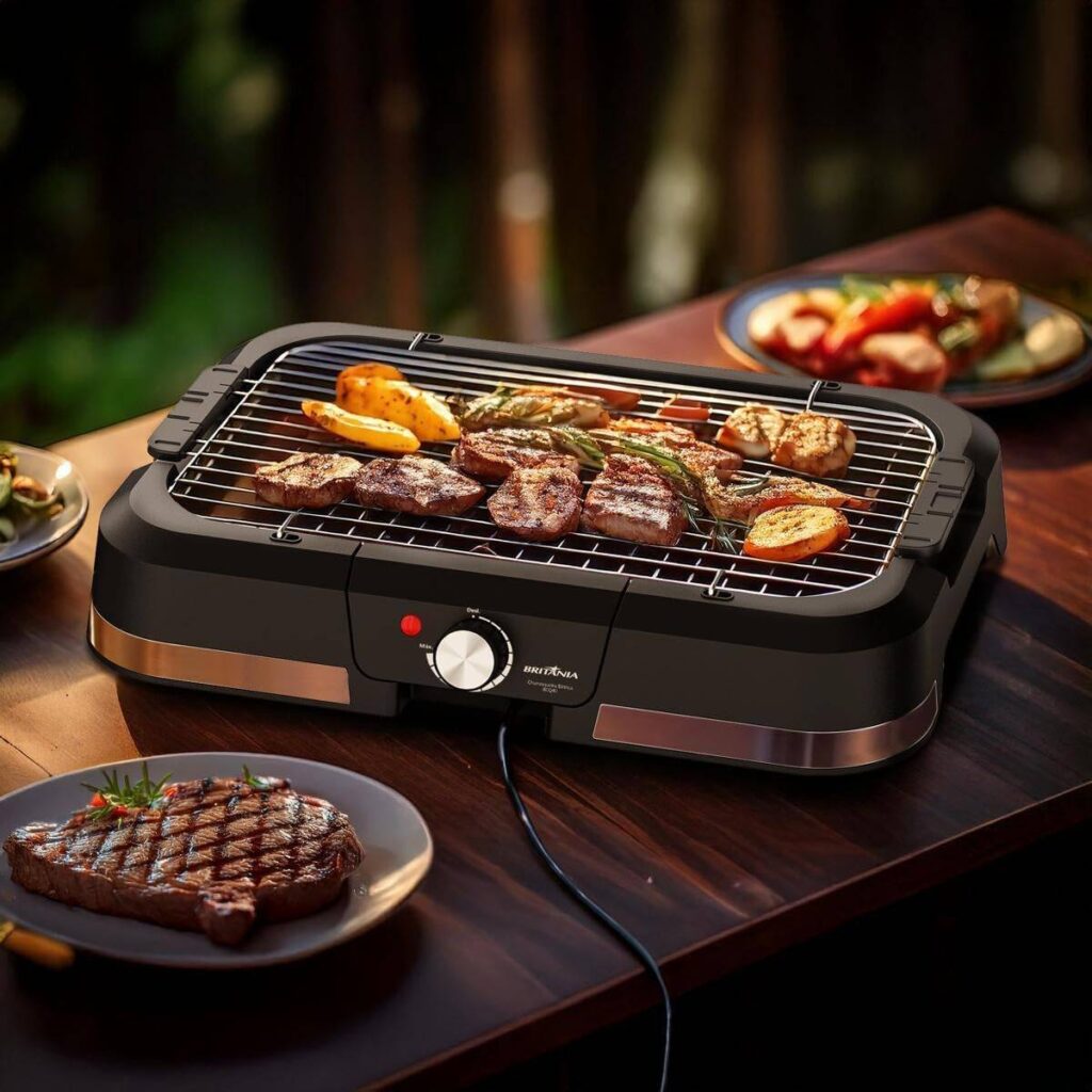 71idoC8tmSL. AC SL1200 Churrasqueira elétrica com carnes grelhadas e legumes