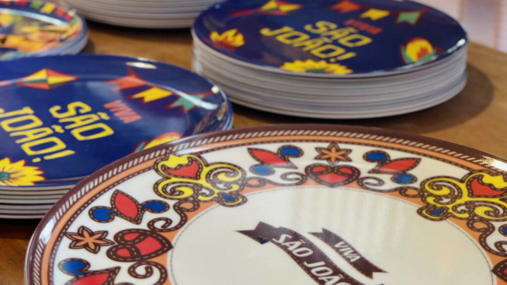 Pratos decorativos para a festa de São João